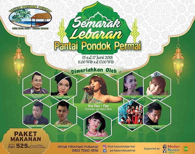 Semarak Lebaran Pantai Pondok Permai